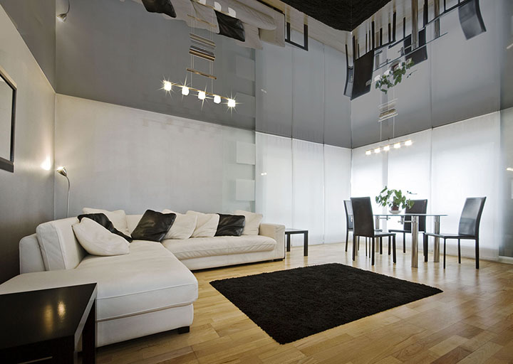 ứng dụng trần căng bóng cho không gian nội thất cao cấp